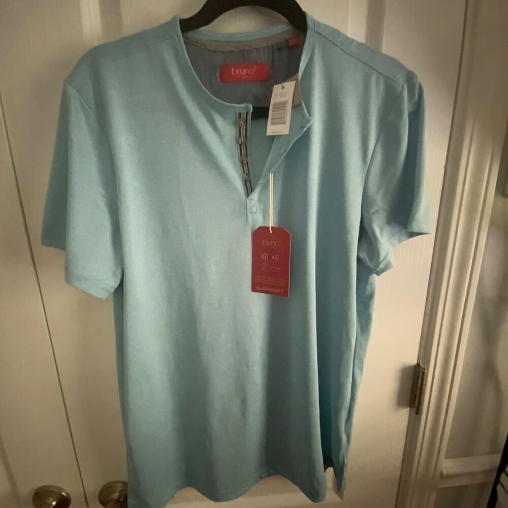 Bruno Men's Blue Polo-shirts